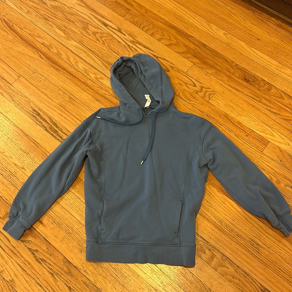 Lululemon blue full length hooded sweatshirt size 0